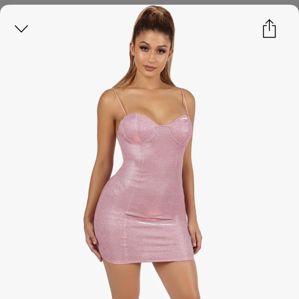 Pink mini dress 💞